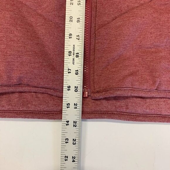 Three Dots Women's Quilted Step Hem Knit Jacket in Heather Tibetan Red Size XS - Picture 10 of 10